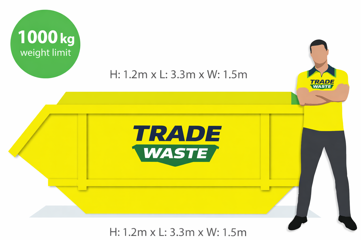 7.5m3 General waste Skip