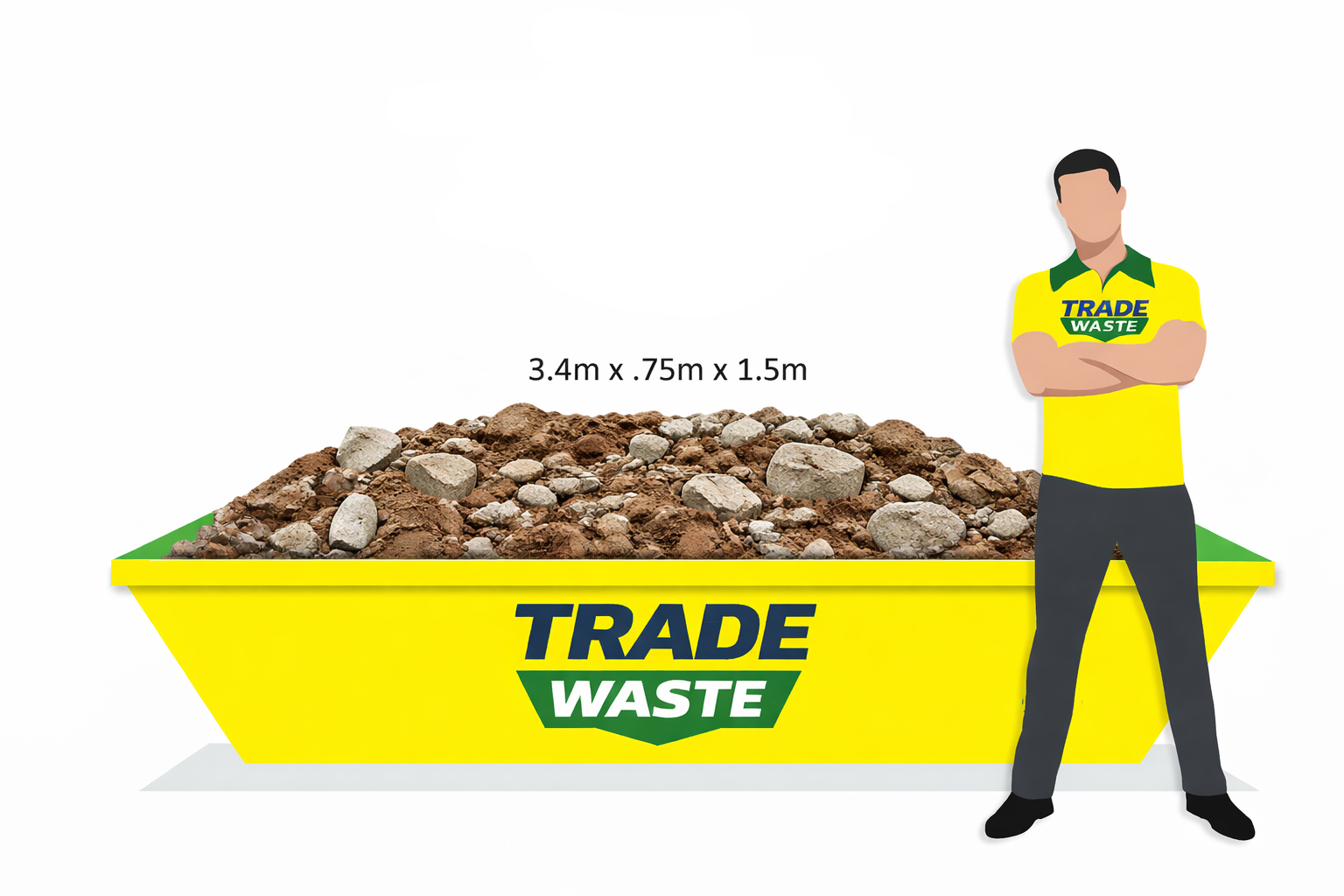 3m3 Clean/Hardfill Skip